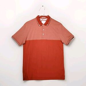 Denim & Flower Ricky Singh Polo Shirt Mens Size S Color Block Preppy Golf Tennis